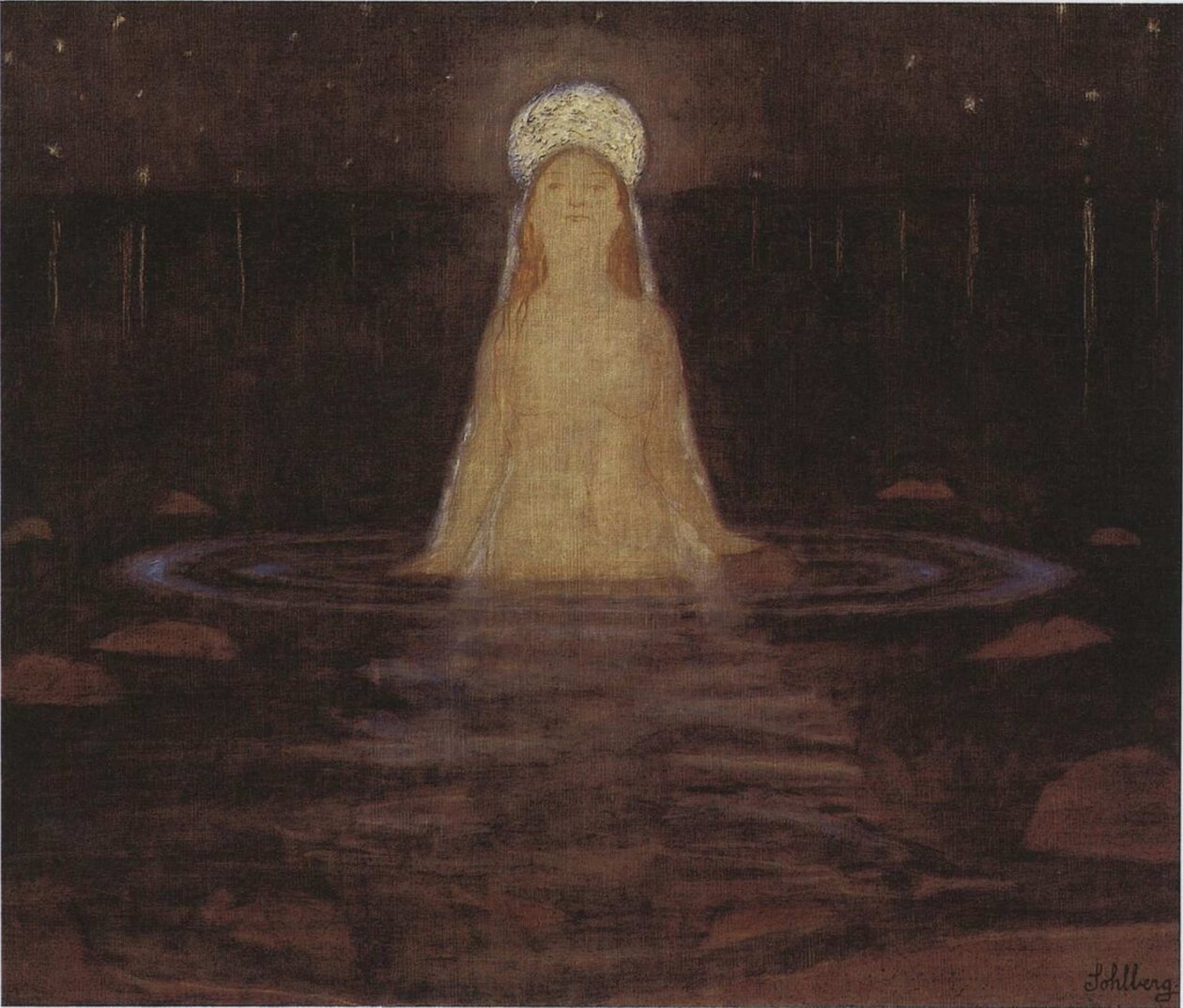 Havfruen, 1897. av Harald Oscar Sohlberg