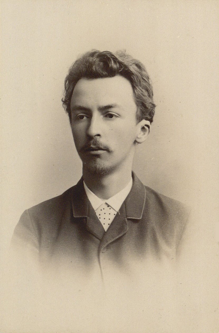 Portrett av Vilhelm Hammershøi 1864-1916, 1889. av Harald Riise