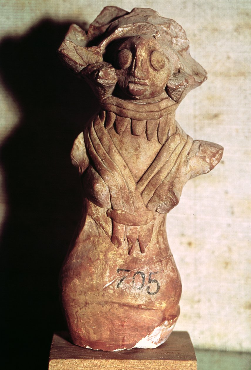 Figur av en modergudinne, fra Indusdalen, Pakistan, 3000-15000 f.Kr. av Harappan