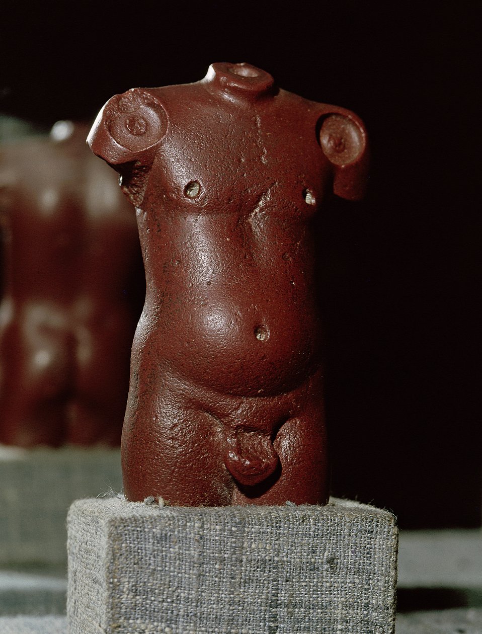 Maskulin torso, fra Mohenjo-Daro, Indusdalen, Pakistan, 3000-1500 f.Kr. av Harappan