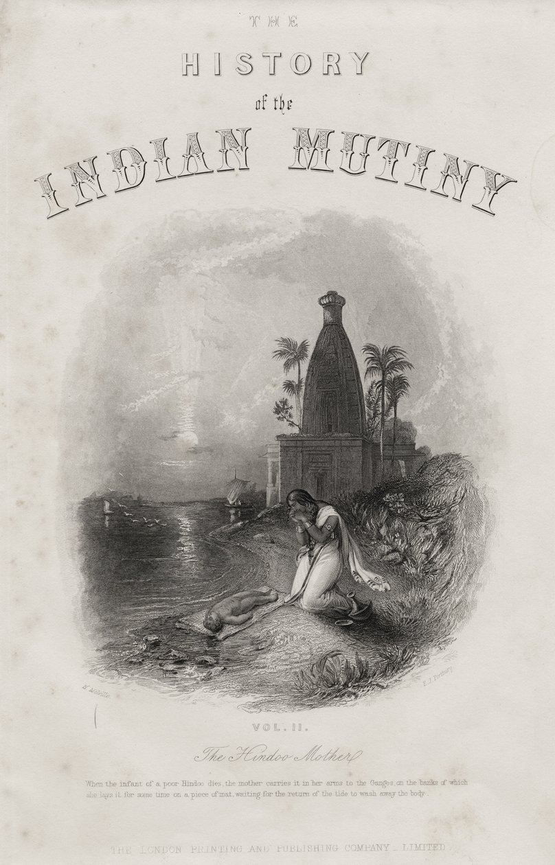 Hindoo Mother, gravert av E.J. Portbury, tittelside fra 