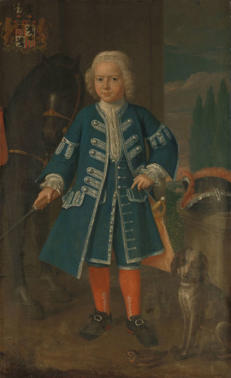 Portrett av Diederik van Hemert, Lord of Babyloniënbroek i en alder av seks år av Harmanus Serin