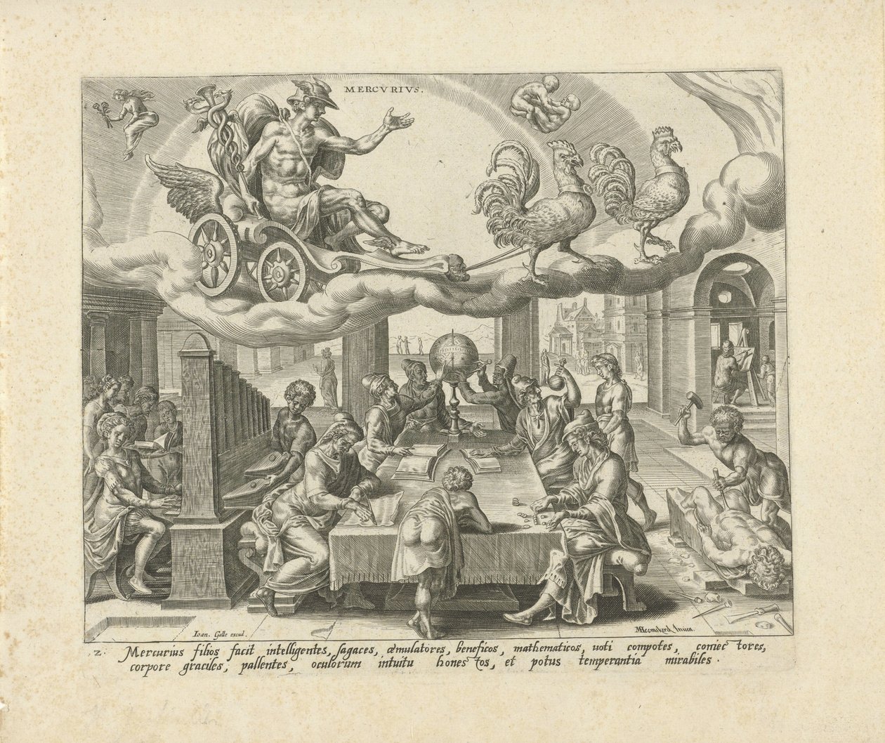 Planeten Merkur og dens barn The Seven Planets (serietittel) av Harmen Jansz Muller
