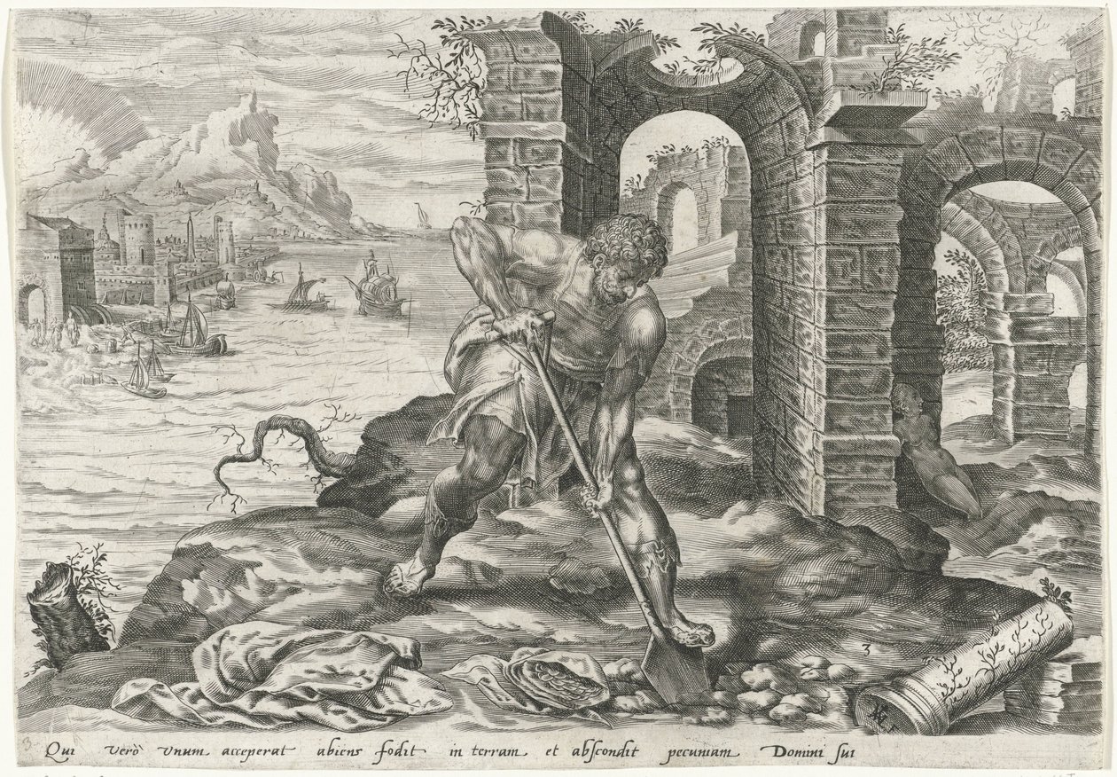 Tjener begraver talentet sitt Parable of the Talents (serietittel) av Harmen Jansz Muller