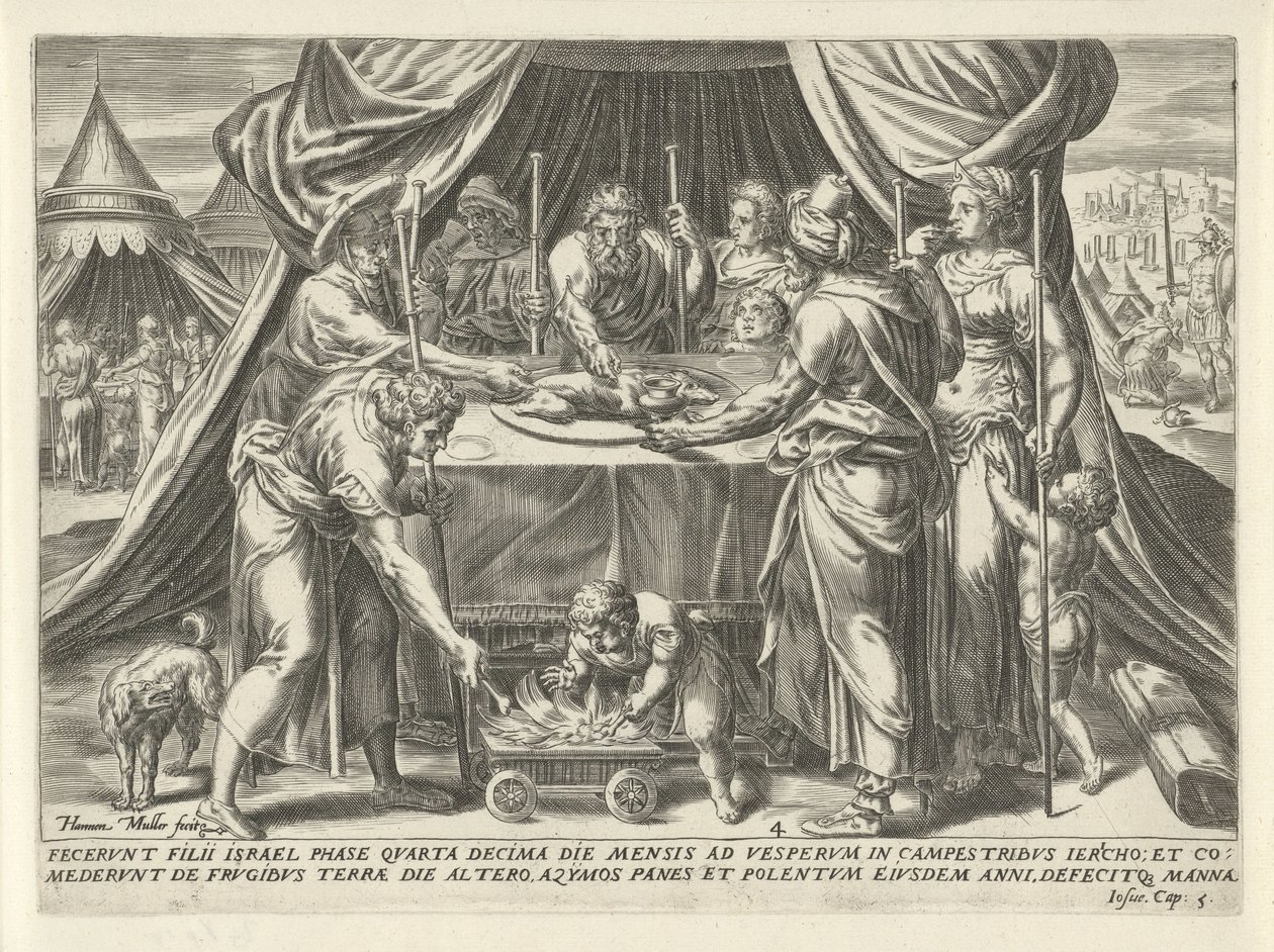 Feiring av påske i det lovede land The History of Joshua (serietittel) av Harmen Jansz Muller