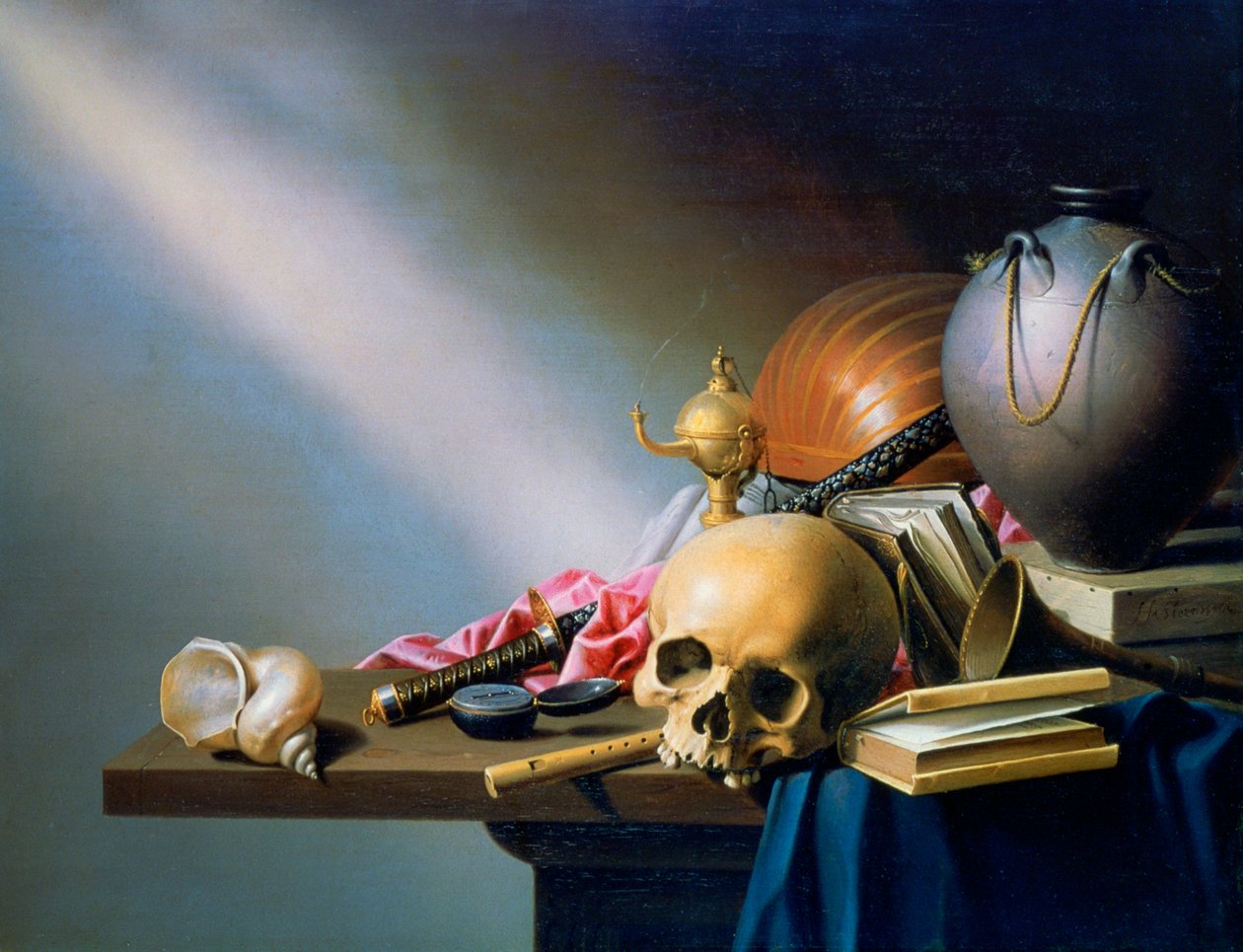 An Allegory of the Vanities of Human Life, c1640 av Harmen van Steenwyck