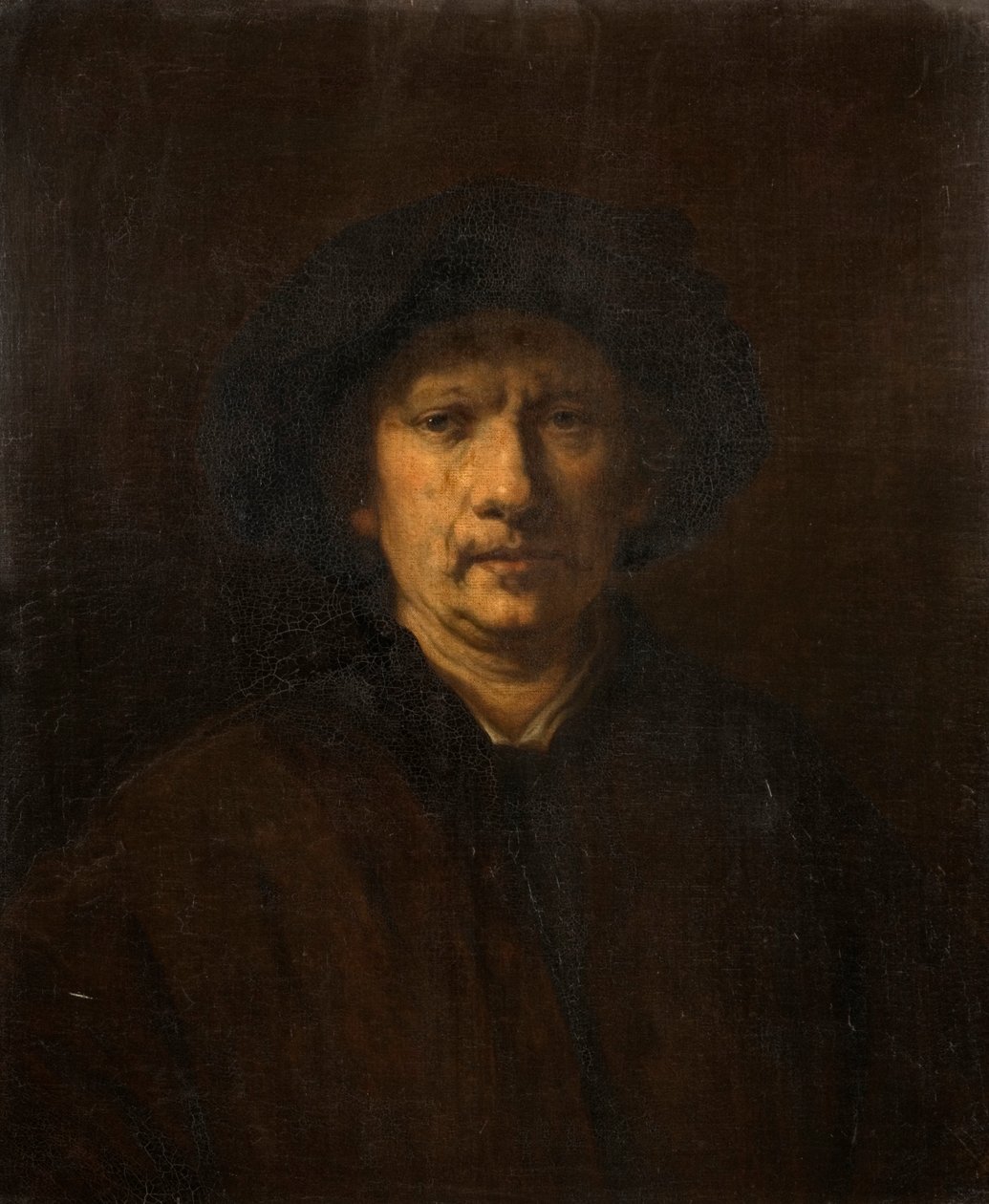 Kopi av et selvportrett, 1800-tallet av Rembrandt van Rijn