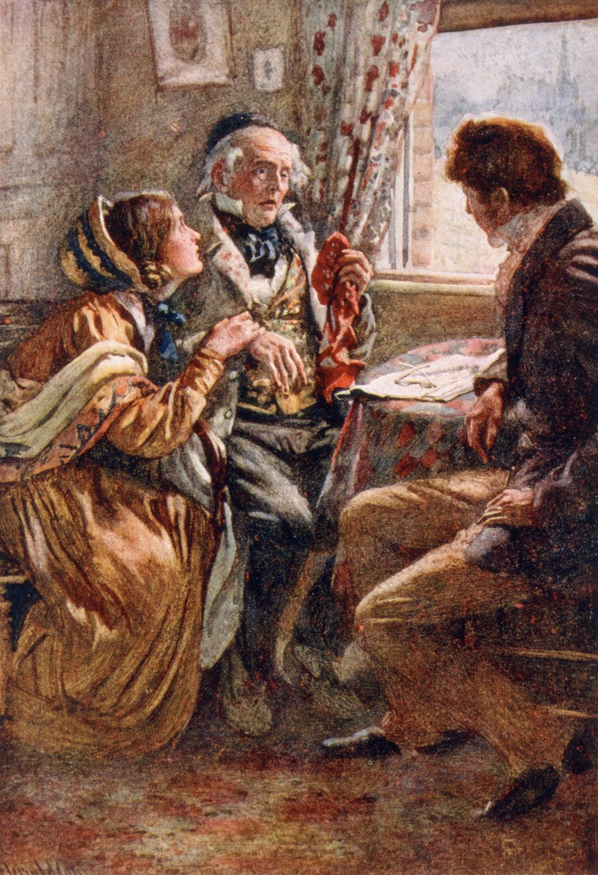 Arthur Clennam Tells the Good News, illustrasjon for 