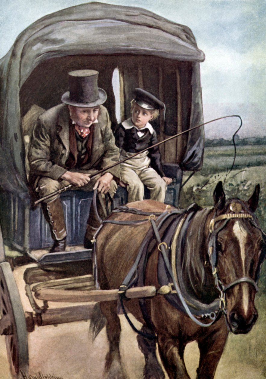 Charles Dickens sin David Copperfield av Harold Copping