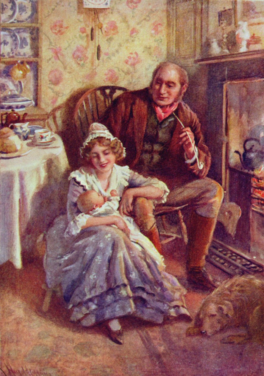 John og Dot Peerybingle, illustrasjon for 