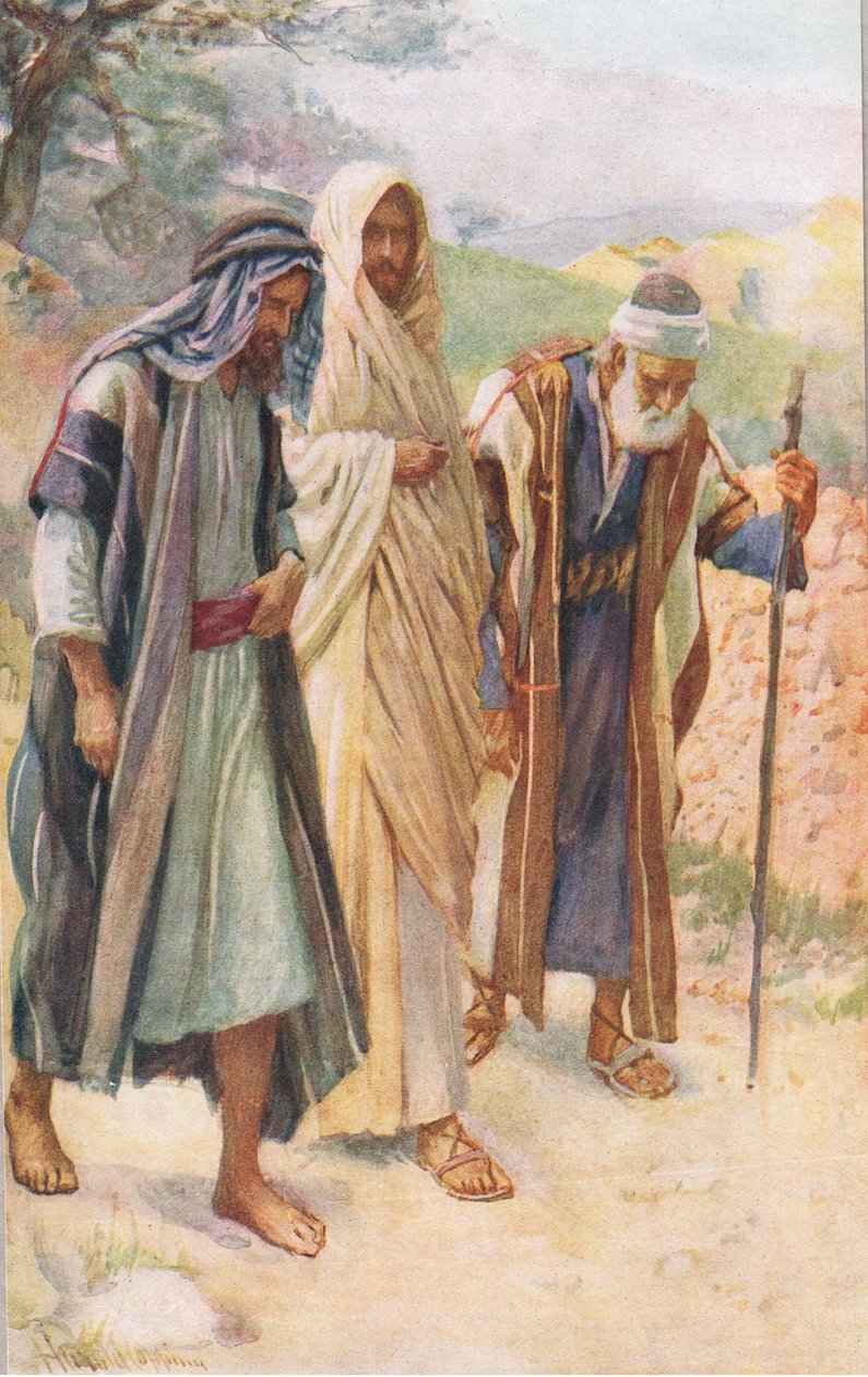 Turen til Emmaus av Harold Copping