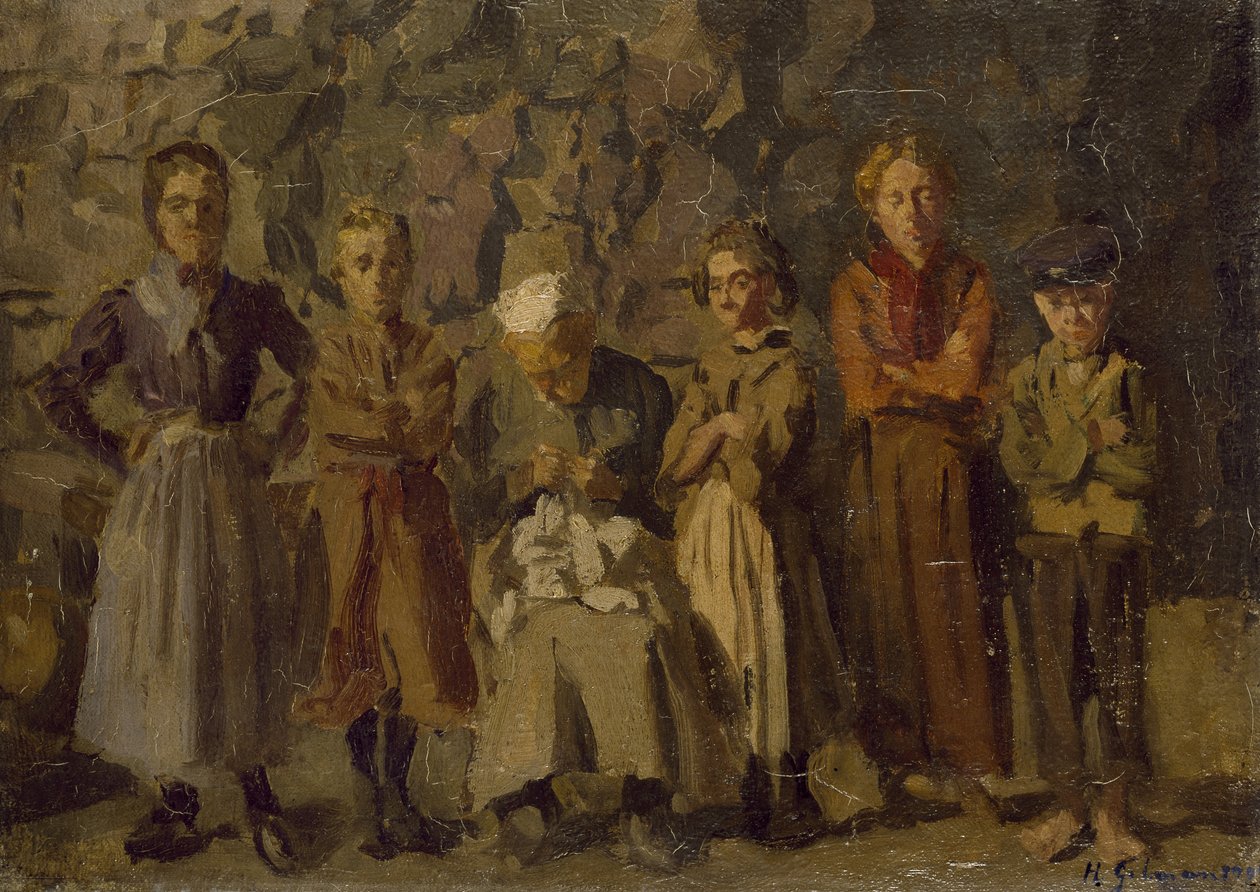 Cave Dwellers, Dieppe, 1907 av Harold Gilman