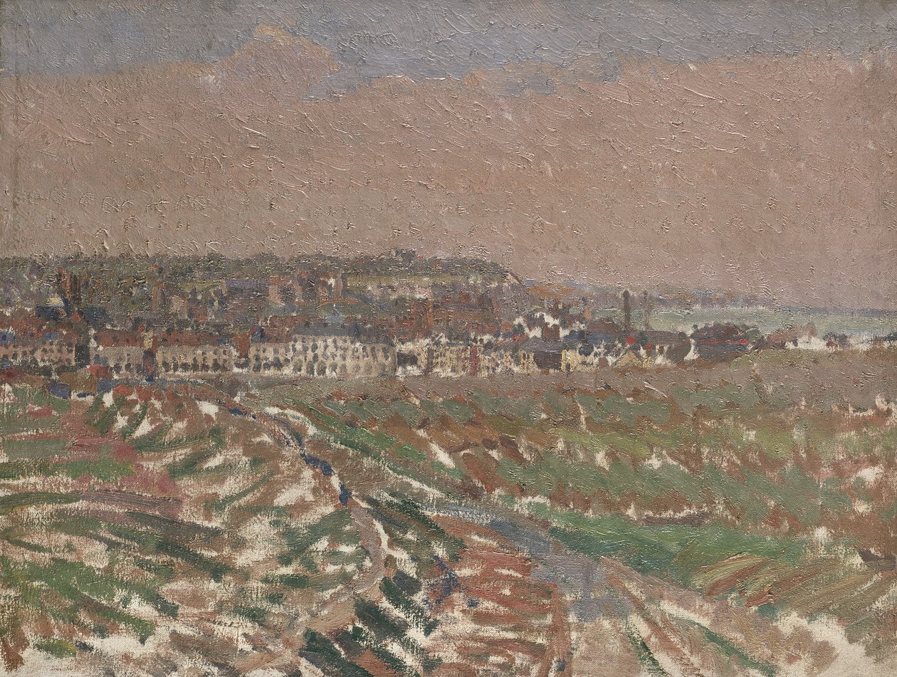 Dieppe fra Vesten, 1910 - 1911 av Harold Gilman