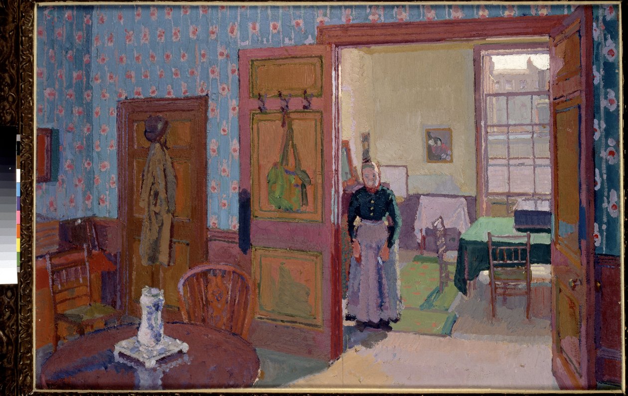 Interiør med fru Mounter, 1800-tallet av Harold Gilman