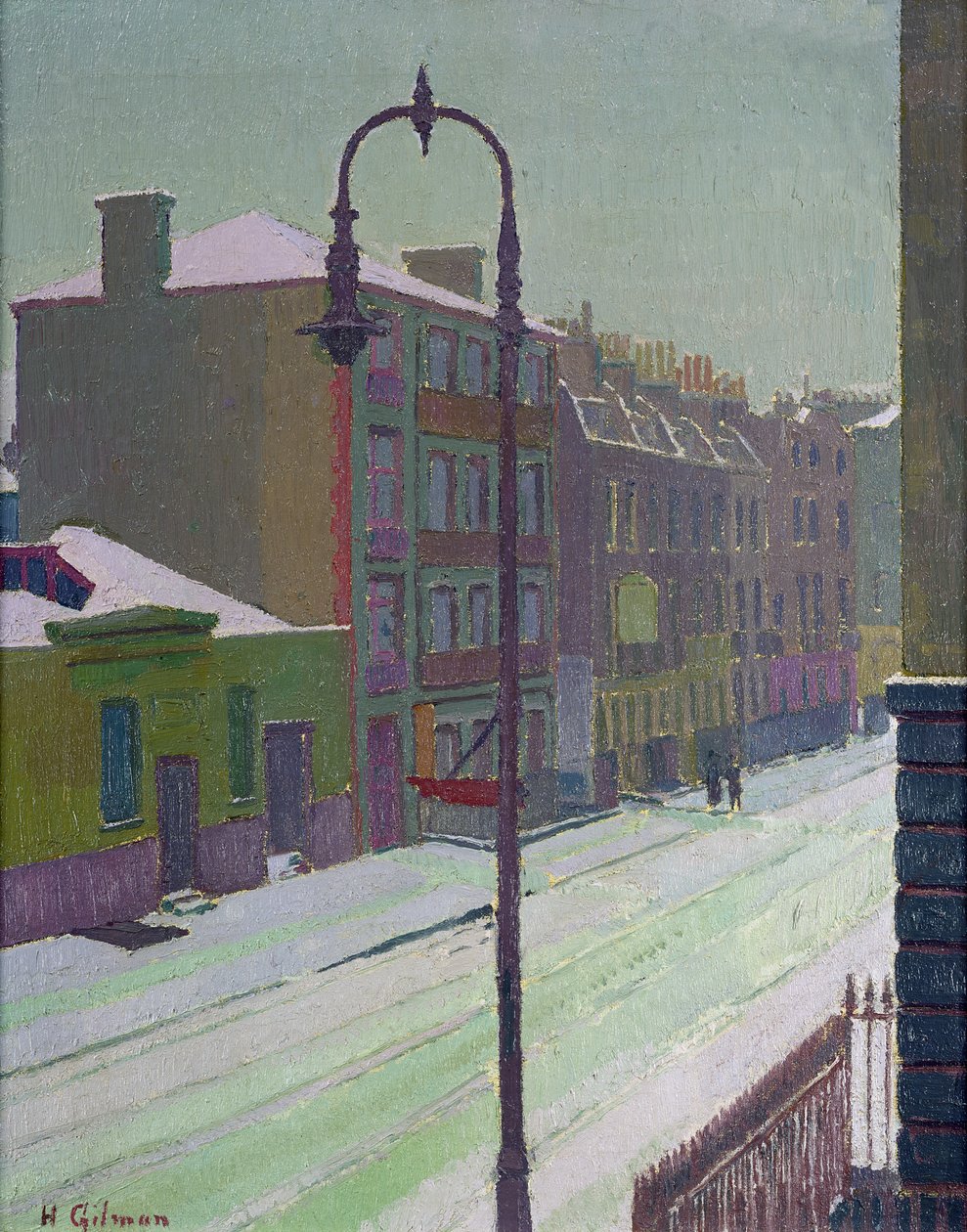 London Street in the Snow, 1917 av Harold Gilman