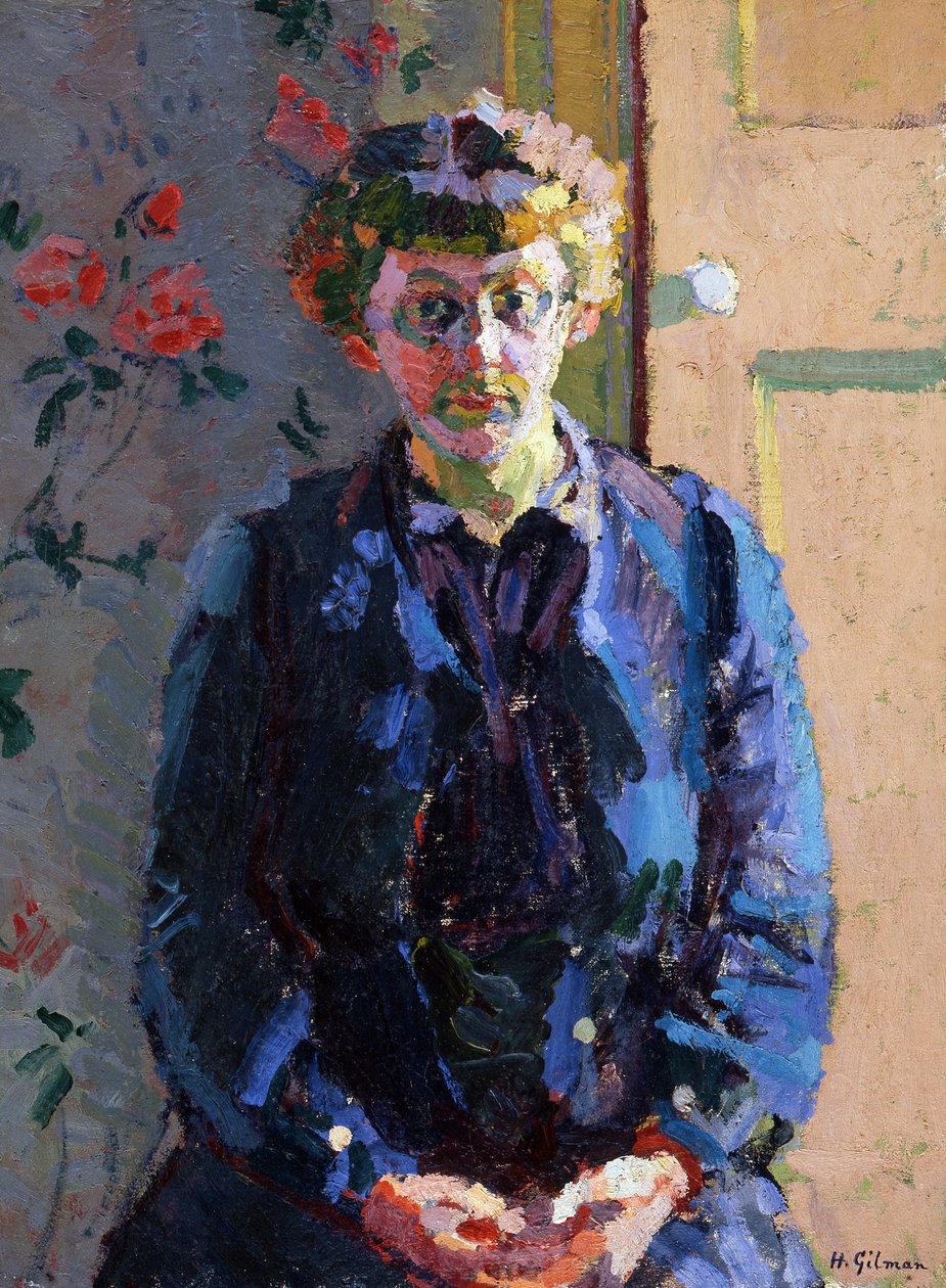 Portrett av Sylvia Gosse, 1912 av Harold Gilman