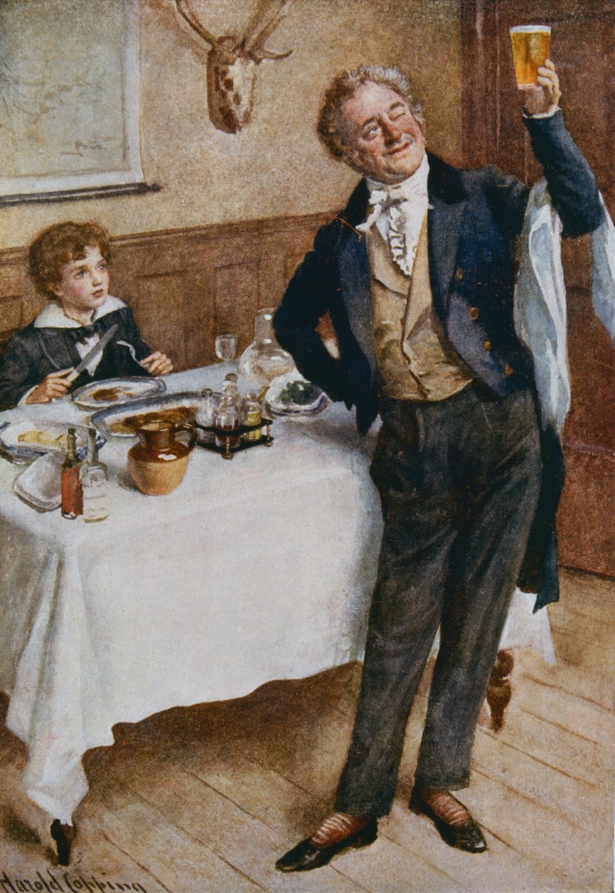 David Copperfield and the Friendly Waiter, illustrasjon for 