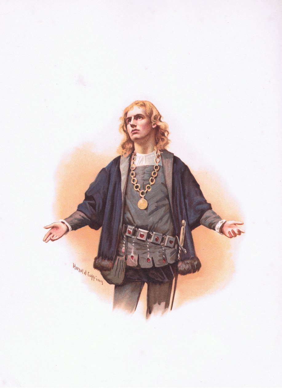 Hamlet, illustrasjon fra Hamlet av Harold Copping