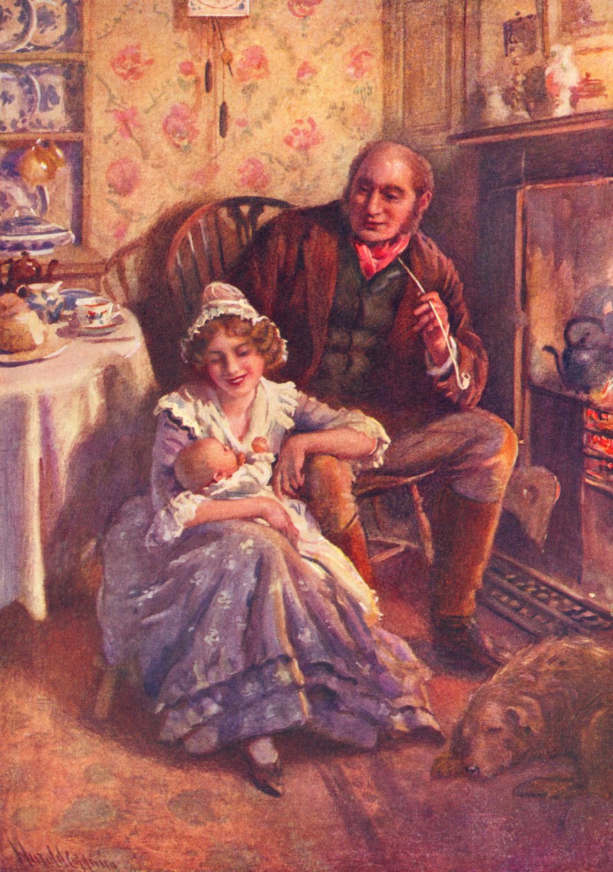John og Dot Peerybingle av Harold Copping