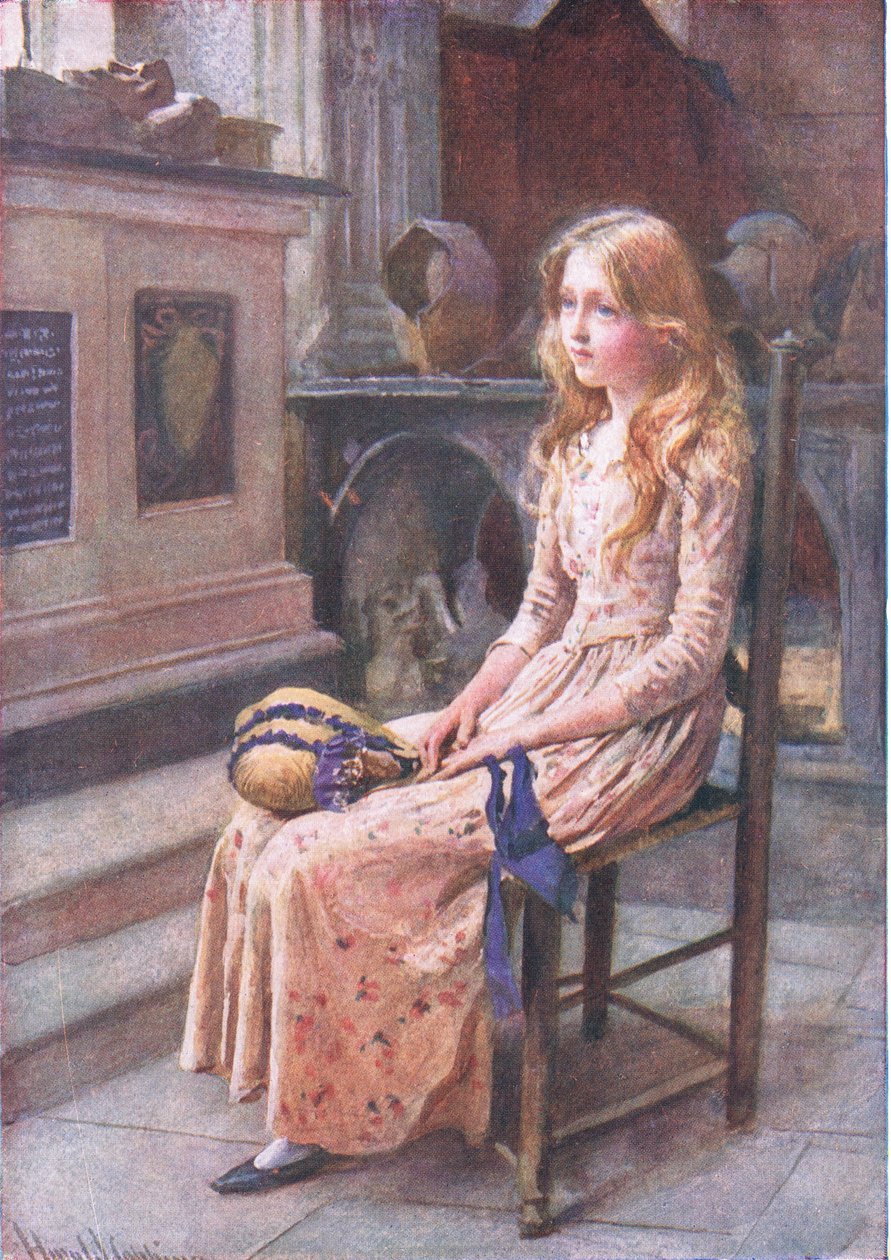 Lille Nell i den gamle kirken, illustrasjoner for 