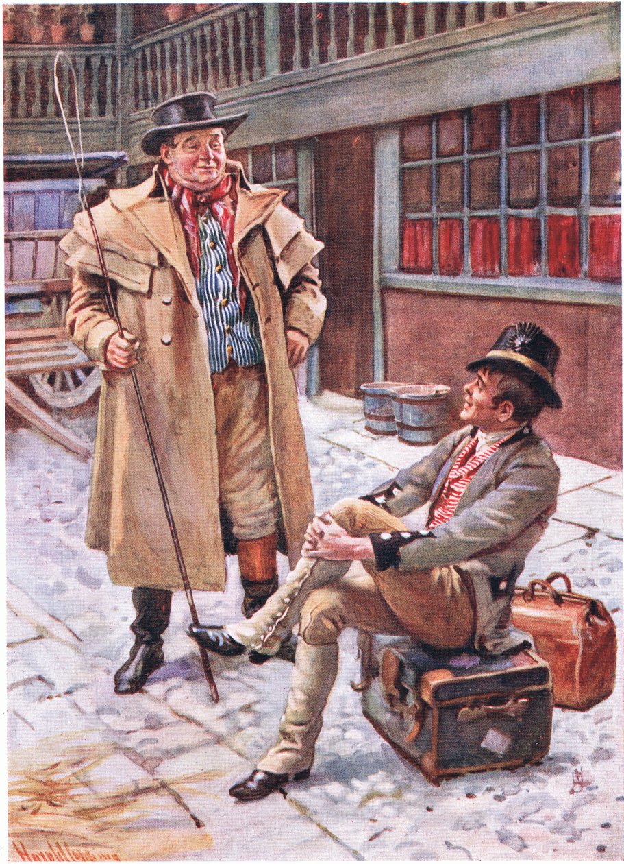Sam Weller og hans far, illustrasjoner for 