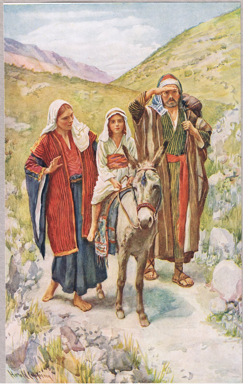 Returen fra Egypt av Harold Copping
