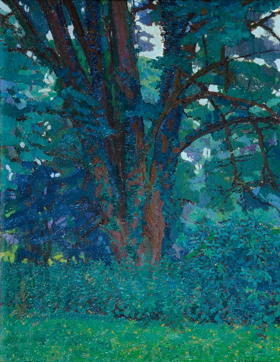 I Gloucestershire, ca. 1916 (olje på lerret) av Harold Gilman
