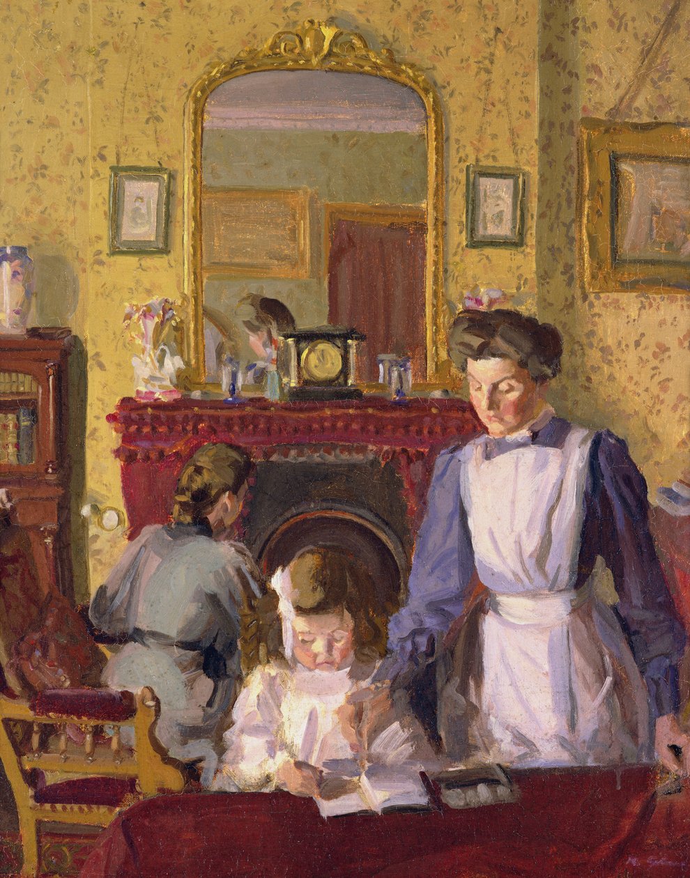 I barnehagen, Snargate prestegård av Harold Gilman