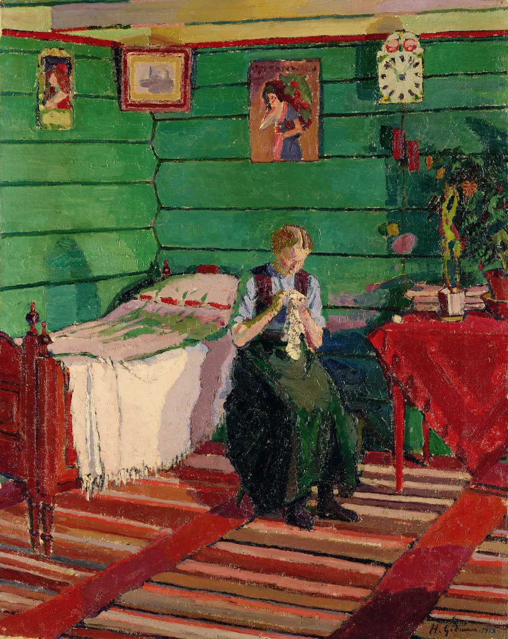 Norsk interiør, 1913 av Harold Gilman