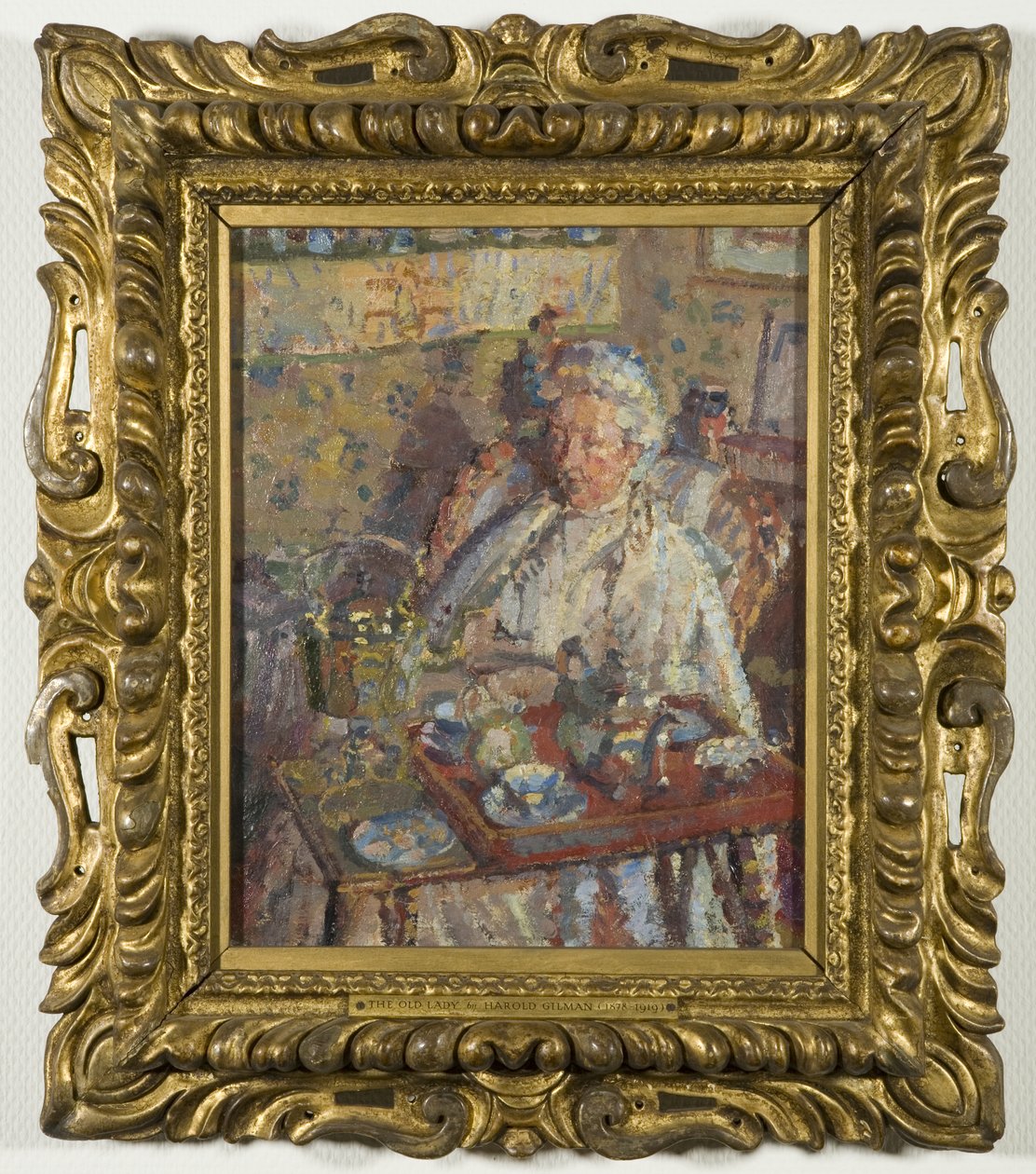 The Old Lady (olje på lerret) av Harold Gilman