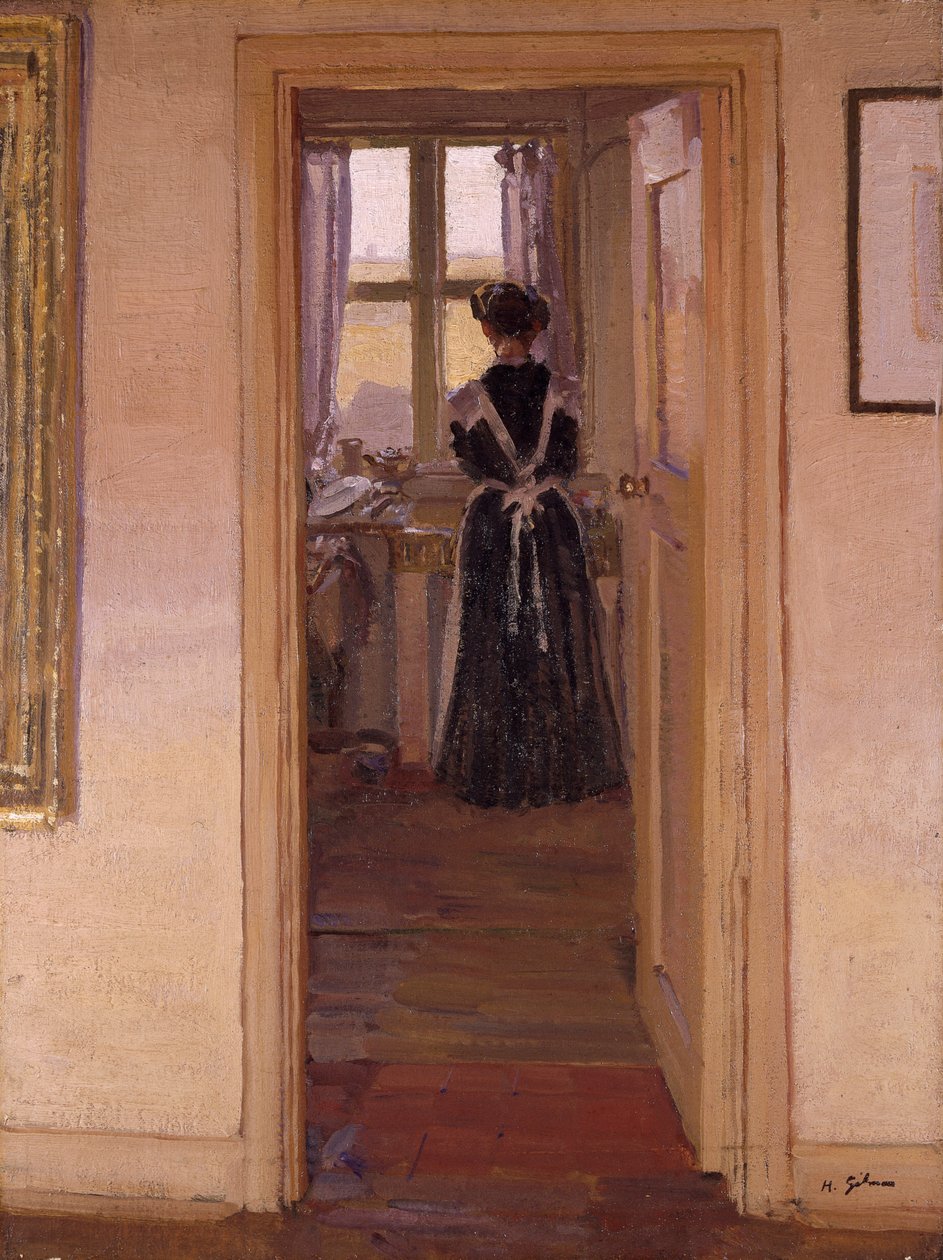 'Kjøkkenet', 1908-09 av Harold Gilman