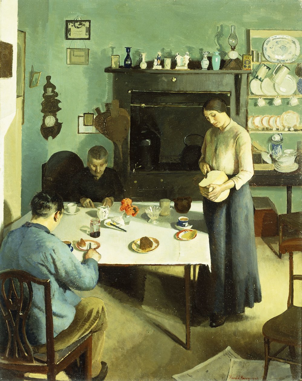 Et måltid på kjøkkenet av Harold Harvey