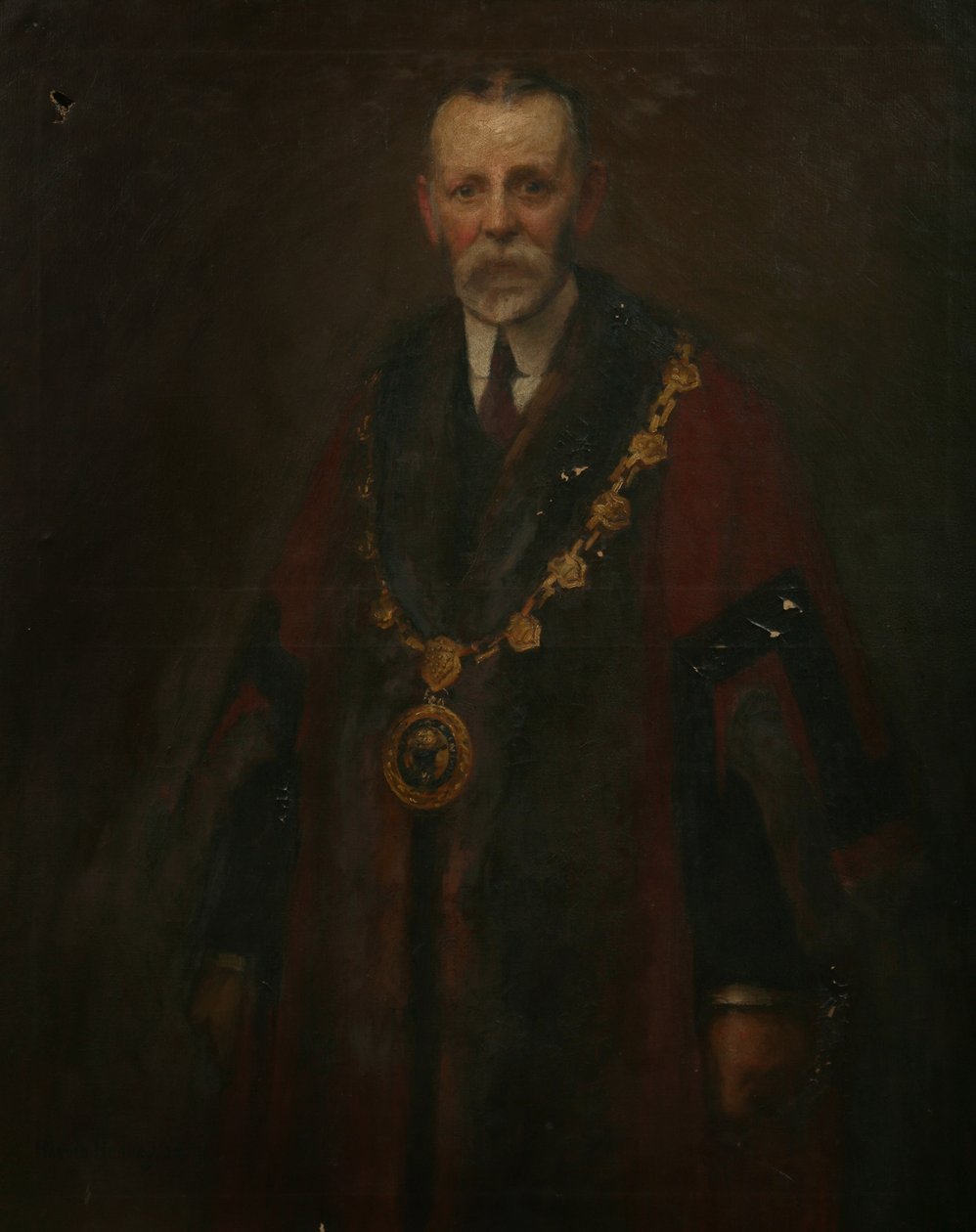 Alderman A. K. Barnett, ca. 1914 (olje på lerret) av Harold Harvey