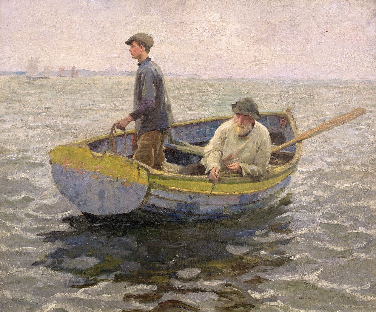In the Whiting Ground, ca. 1914 (olje på lerret) av Harold Harvey