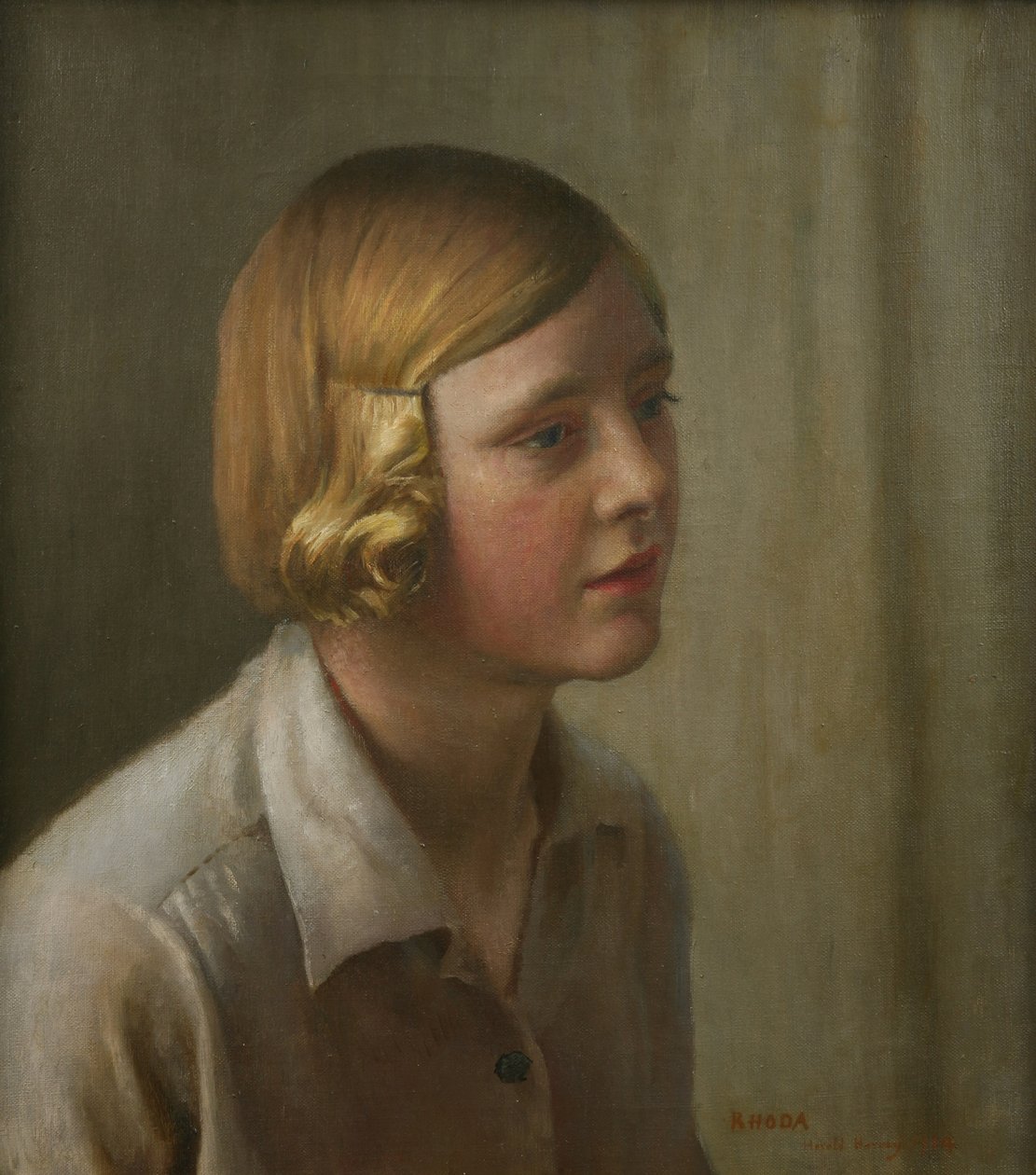 Portrett av Rhoda av Harold Harvey