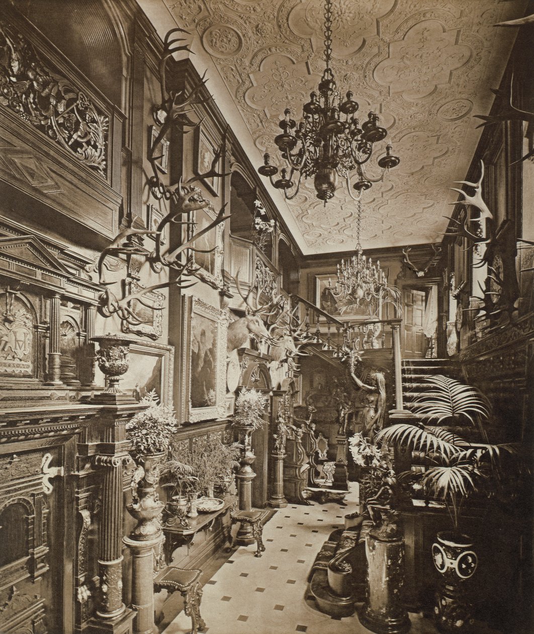 The Hall, Wickham Hall, Kent, 1897 av Harold Palmer