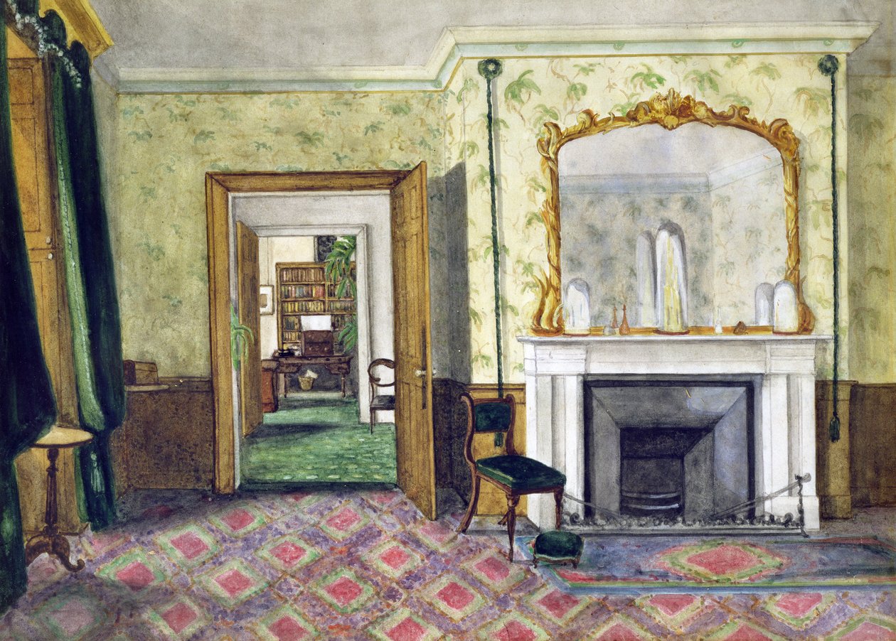 Michael Faradays leilighet ved Royal Institution, 1850-55 av Harriet Jane Moore