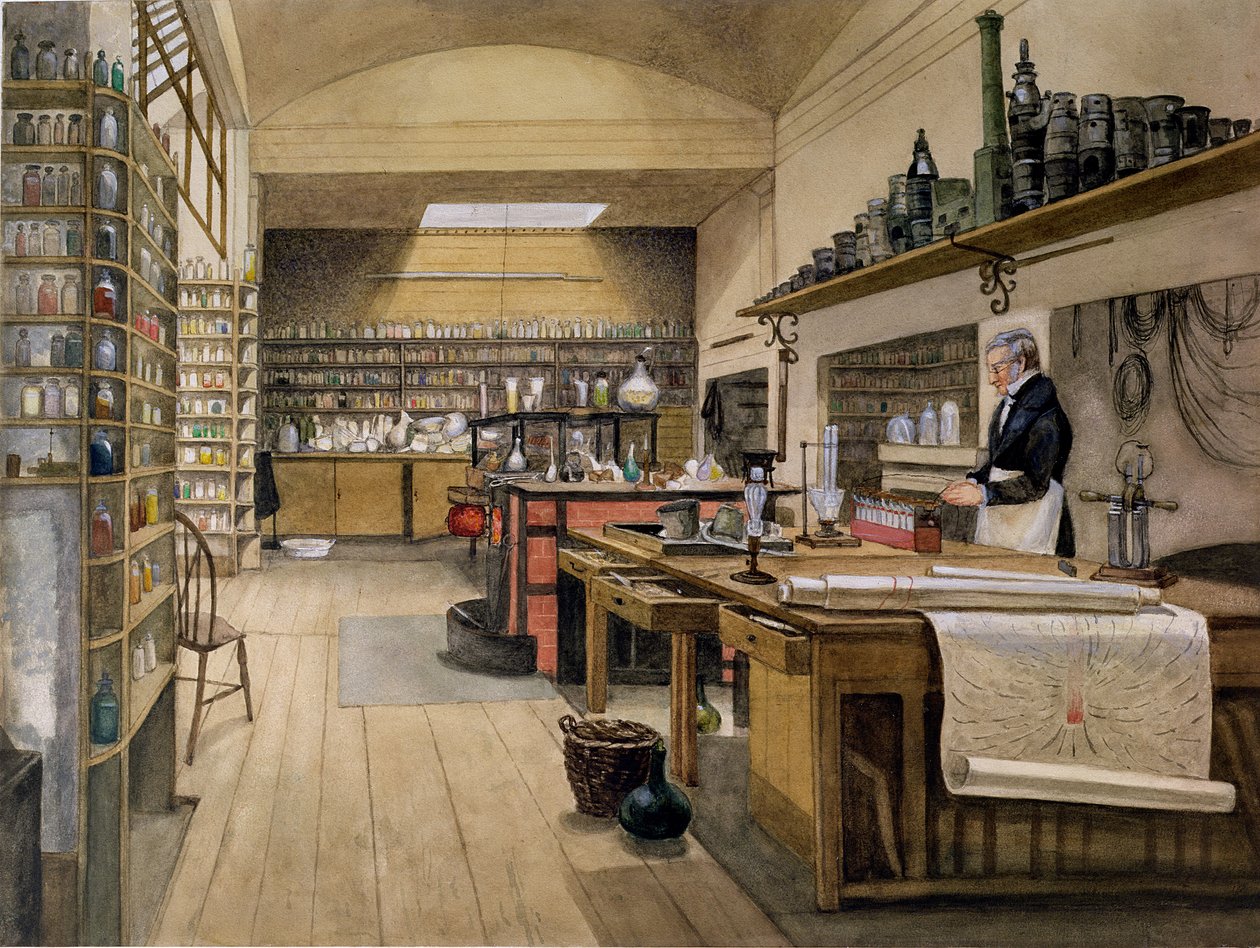 Sersjant Anderson i kjellerlaboratoriet, 1852 av Harriet Jane Moore