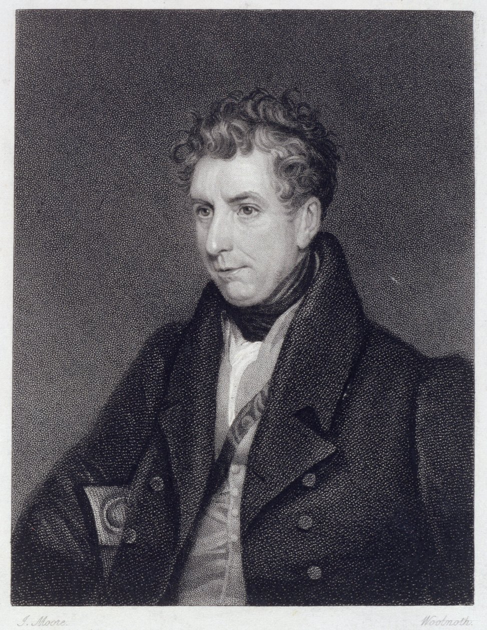 William Jerdan (1782-1869) gravert av Woolnoth av Harriet Jane Moore