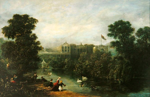 Dronning Victoria og hennes barn (olje på lerret) av Harriet Arnold