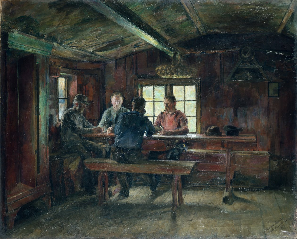 Kortspillere av Harriet Backer
