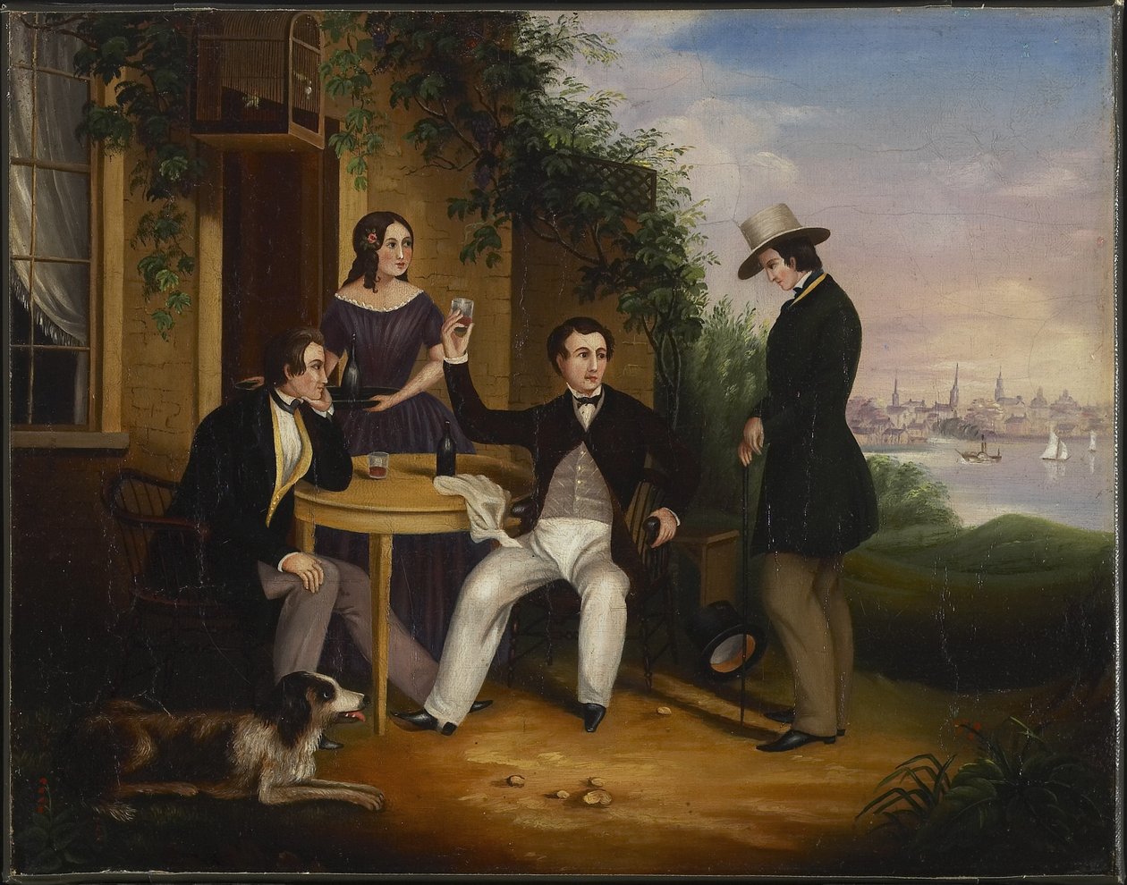 En Country Tavern nær Cobourg, Canada West, 1849 av Harriet Clench