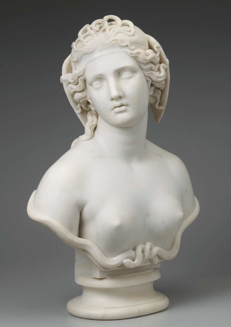 Medusa, ca. 1854 av Harriet Goodhue Hosmer