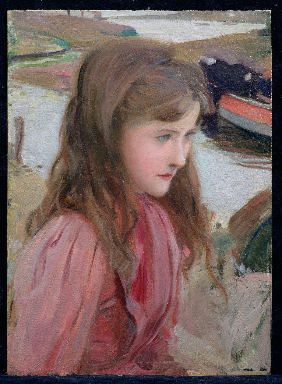 Studie av en ung jente, 1898 av Harrington Mann