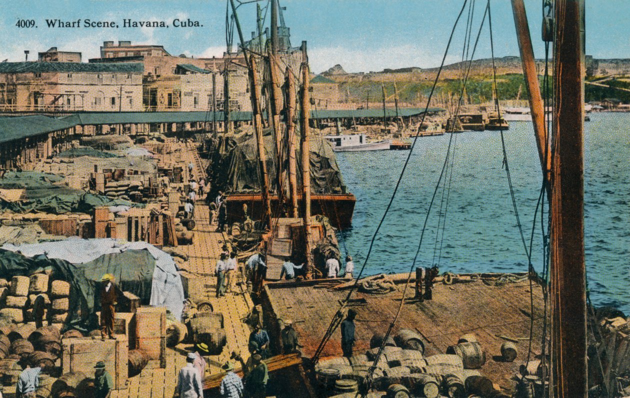 Kaiscene, Havana, Cuba, 1910 av Harris Bros and Co