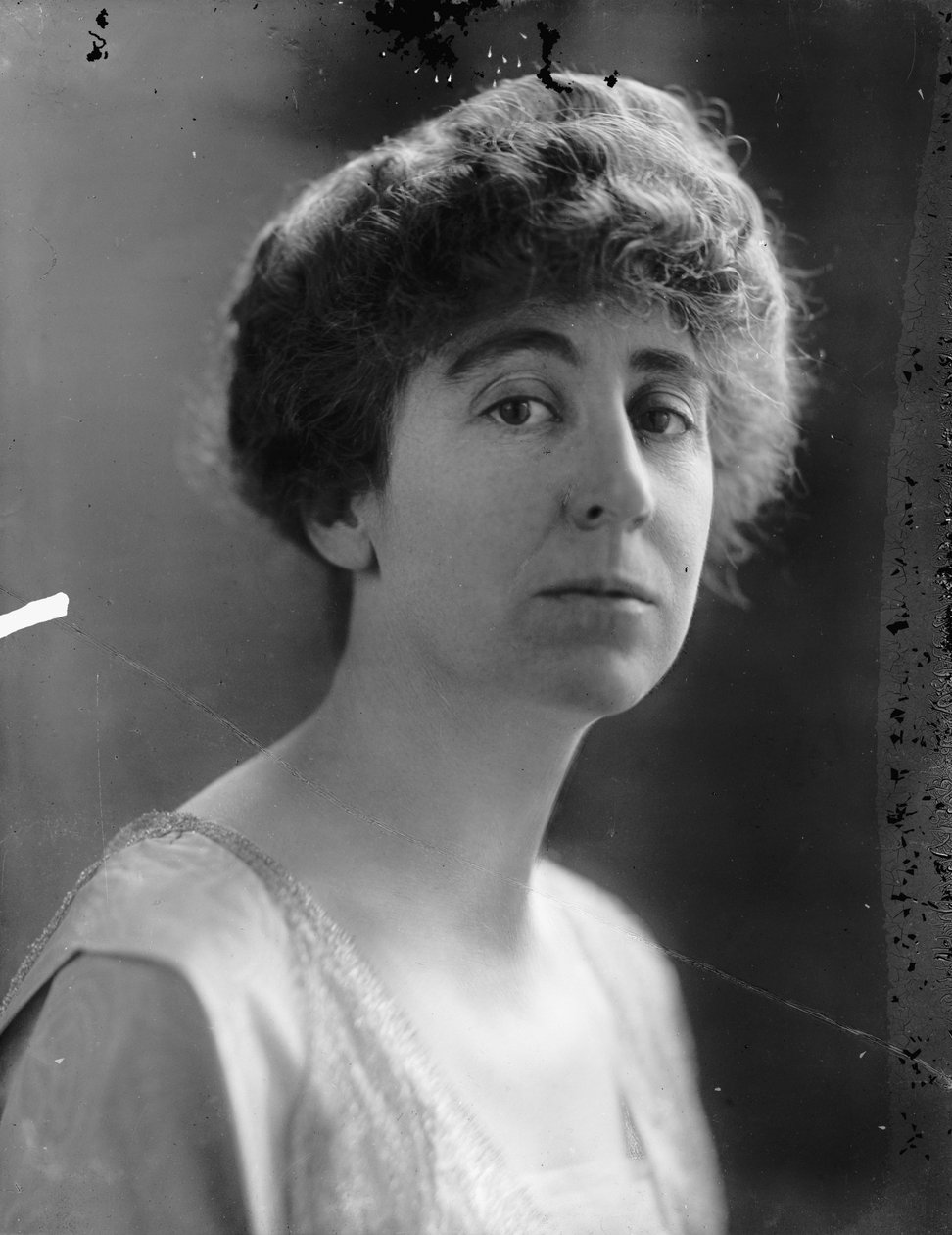 Jeanette Rankin, ca. 1917 (s/hvitt-bilde) av Harris & Ewing