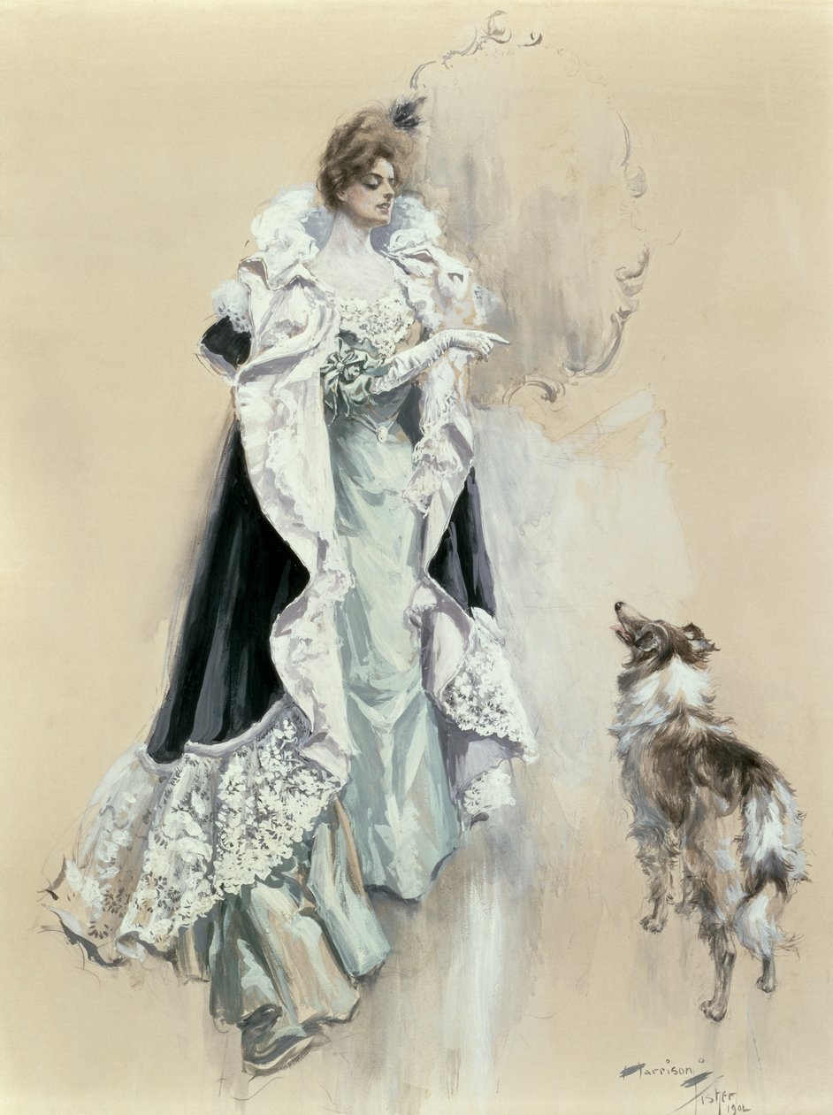 Final Instructions, 1902 (wc, gouache og blyant på papir) av Harrison Fisher