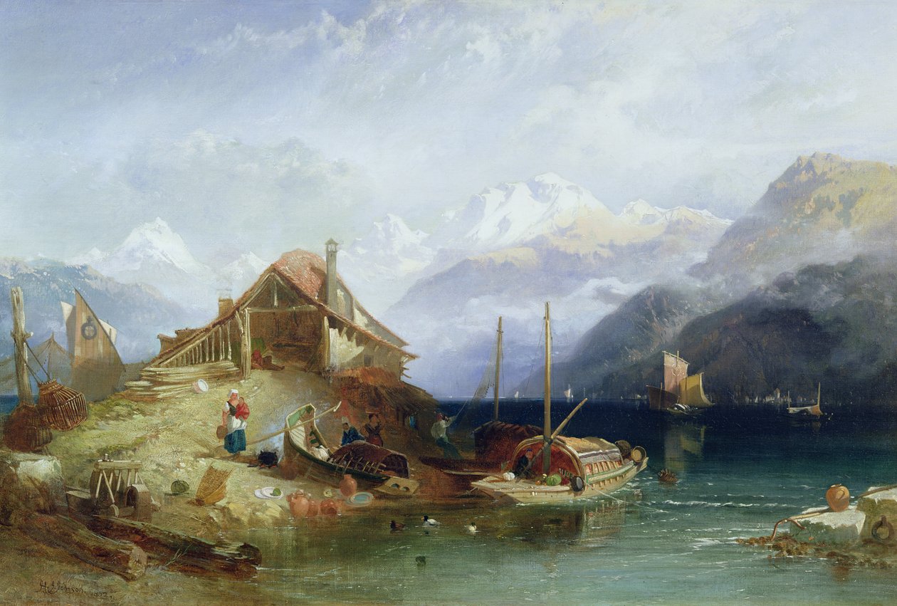Thunsjøen, 1852 av Harry John Johnson