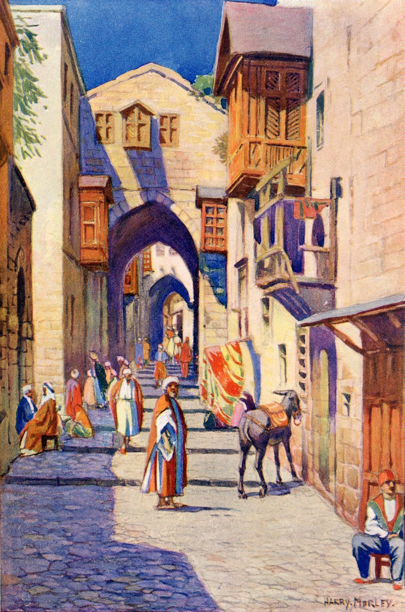 En gate i Jerusalem, ca. 1910 av Harry Morley