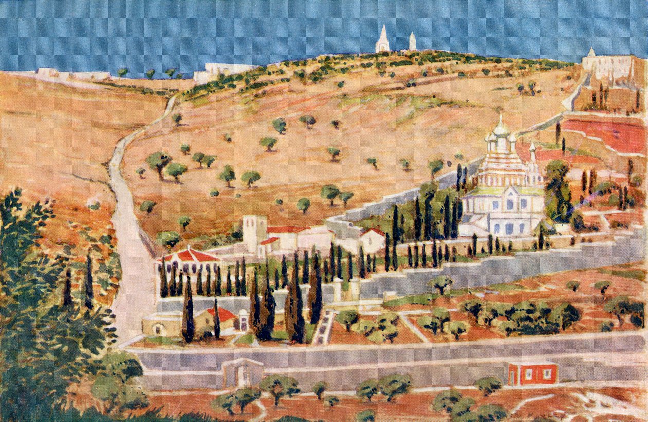 Oljeberget, Jerusalem, ca. 1910 av Harry Morley
